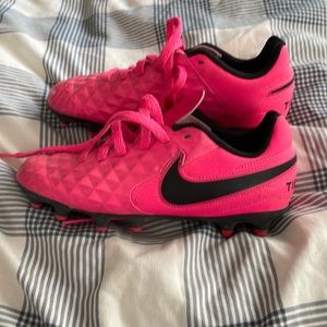 Nike pink soccer cleats size 12C